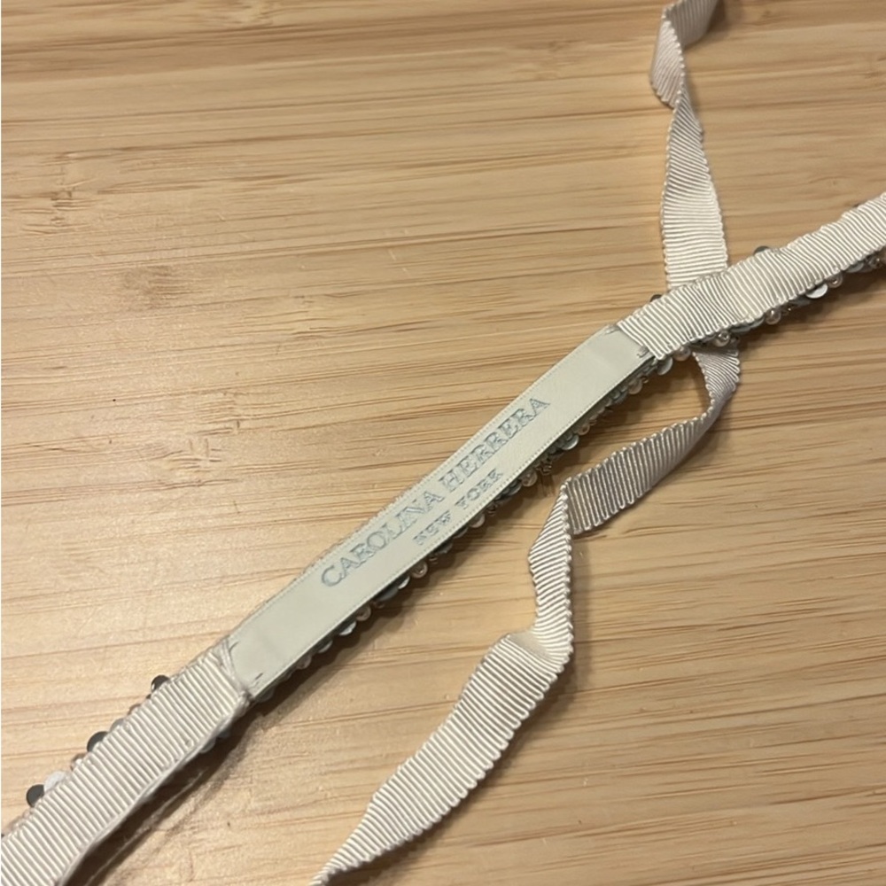 NWT Carolina Herrera Crystal Bead Sash